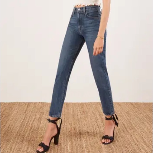 REFORMATION - Julia crop high cigarette Jean (altered) - Picture 1 of 12